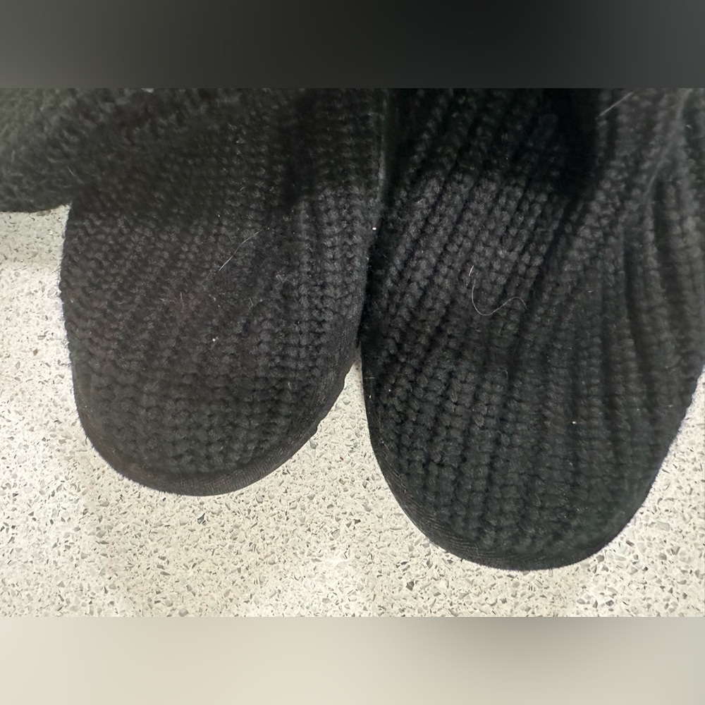 UGG Classic Cardy Black Knit Boots with Button Accents 8 - Picture 11 of 13